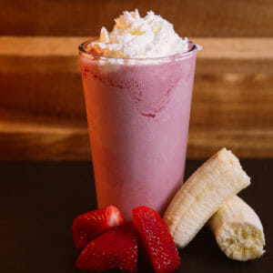 Strawberry Banana Whip Glass