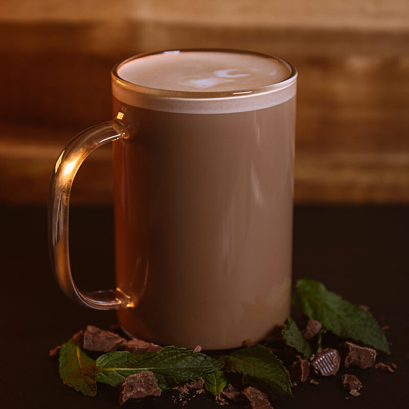 Image of Ellianos Coffee's Quality Hand-Crafted Milan Mint Mocha. Ready for a treat to transport you to the Milan city center? Mouthwatering mint and dark mocha pair perfectly in this latte.