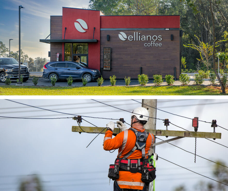 Ellianos Coffee Florida Stores Offering Free Coffee and Discount for Linemen Working During Hurricane Ian