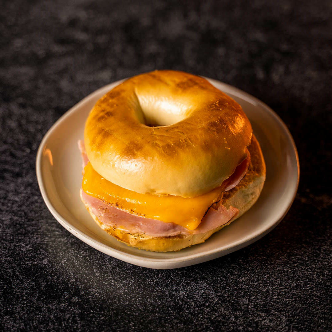 Ellianos Ham Egg and Cheese Breakfast Sandwich