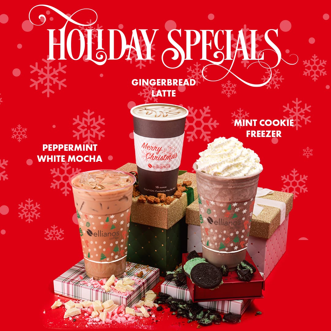 Ellianos Coffee To Launch Three Holiday Beverages on November 6th