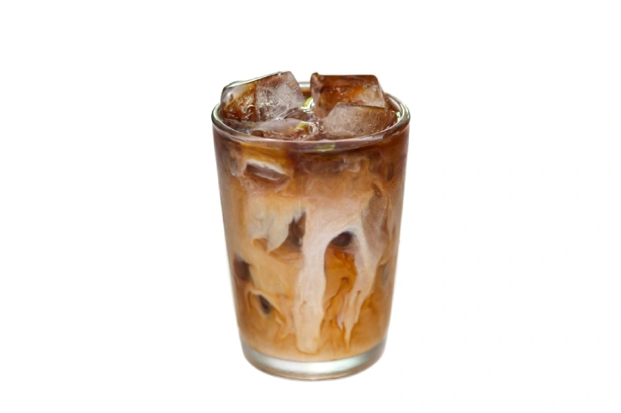 An iced latte.