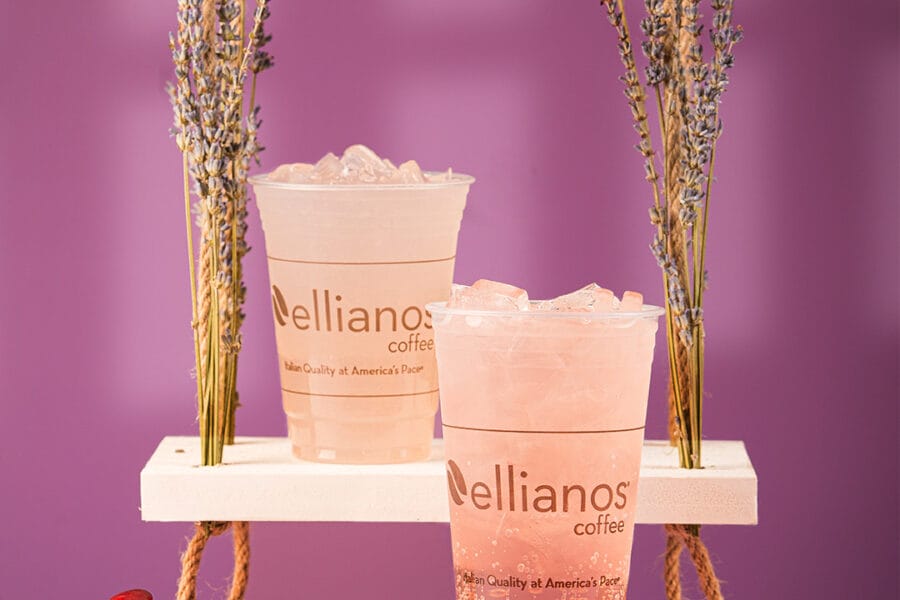 Lavender Peach lemonade and edge